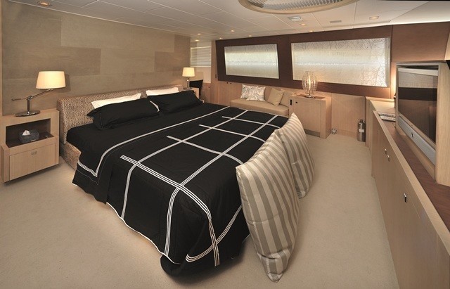 Main Master Stateroom On Board Yacht ESPRESSO