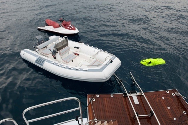 Ship's Tender On Yacht PALM B