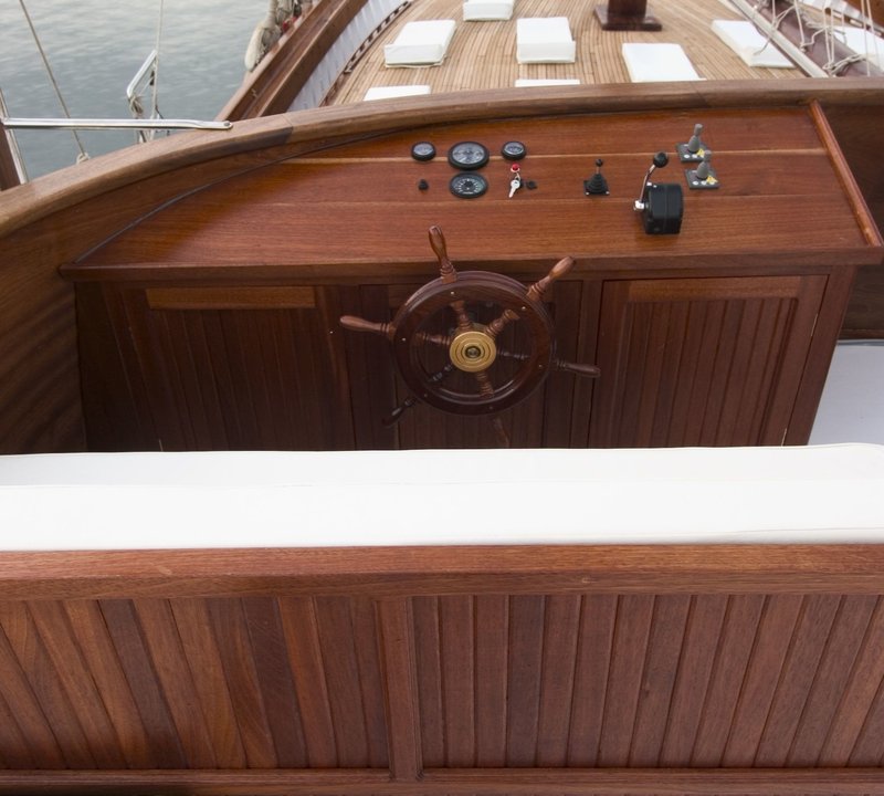 Top Deck On Board Yacht MATINA