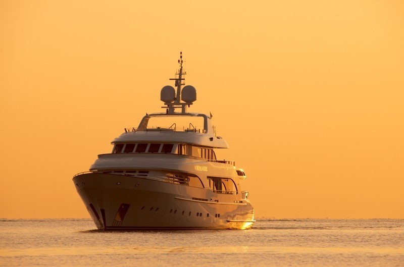 Sunset Dusk On Board Yacht NORTHLANDER