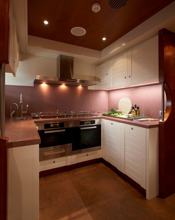 Ship's Galley On Board Yacht NORTHLANDER