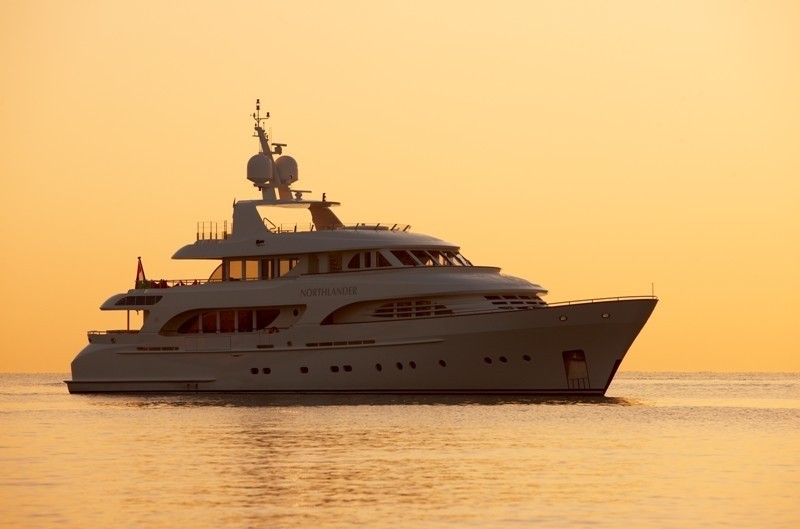 Sunset Dusk Overview Aboard Yacht NORTHLANDER