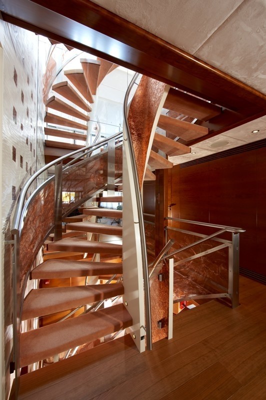 Staircase Aboard Yacht NORTHLANDER