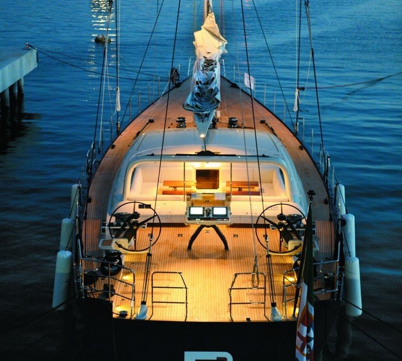 Evening: Yacht P2's Deck Captured