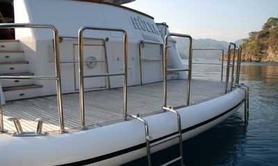 Swim Landing On Yacht HULYA