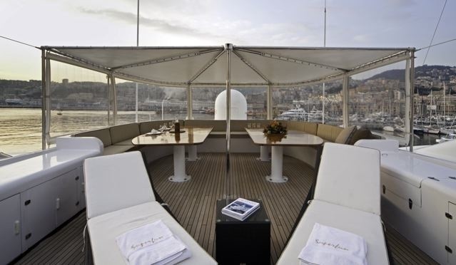 Sun Deck Aspect On Yacht SUPERFUN
