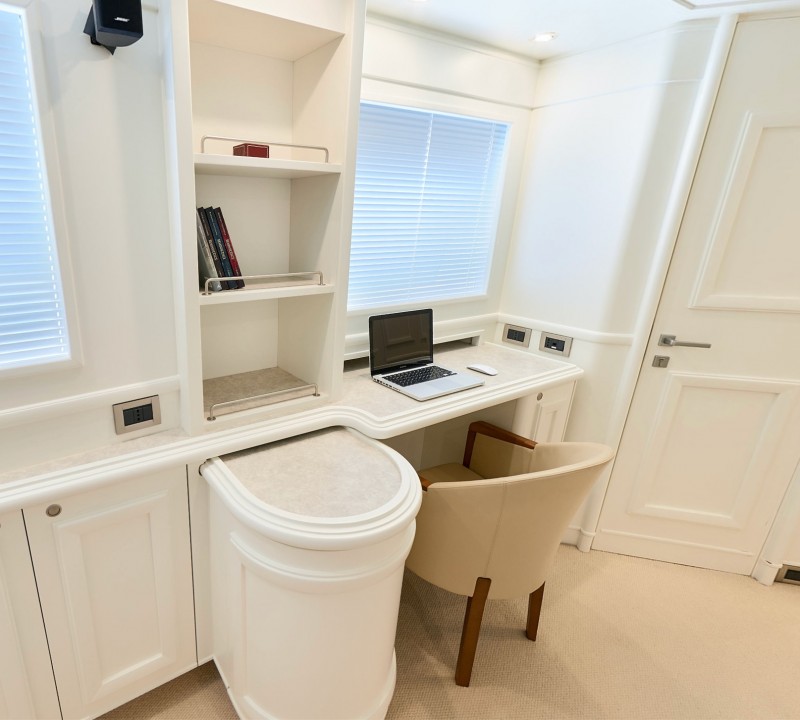 Master stateroom study area