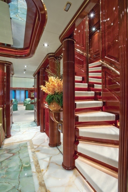 Stairway On Yacht AQUALIBRIUM