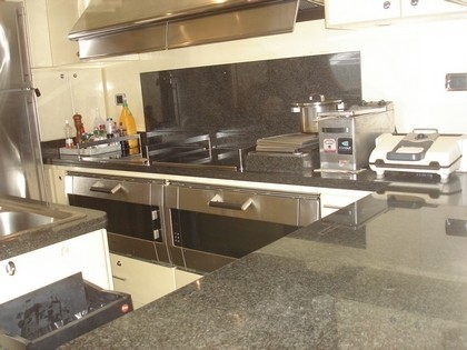 Ship's Galley On Yacht BLUE BREEZE