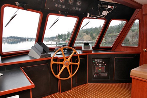 Pilot House On Board Yacht KAYANA