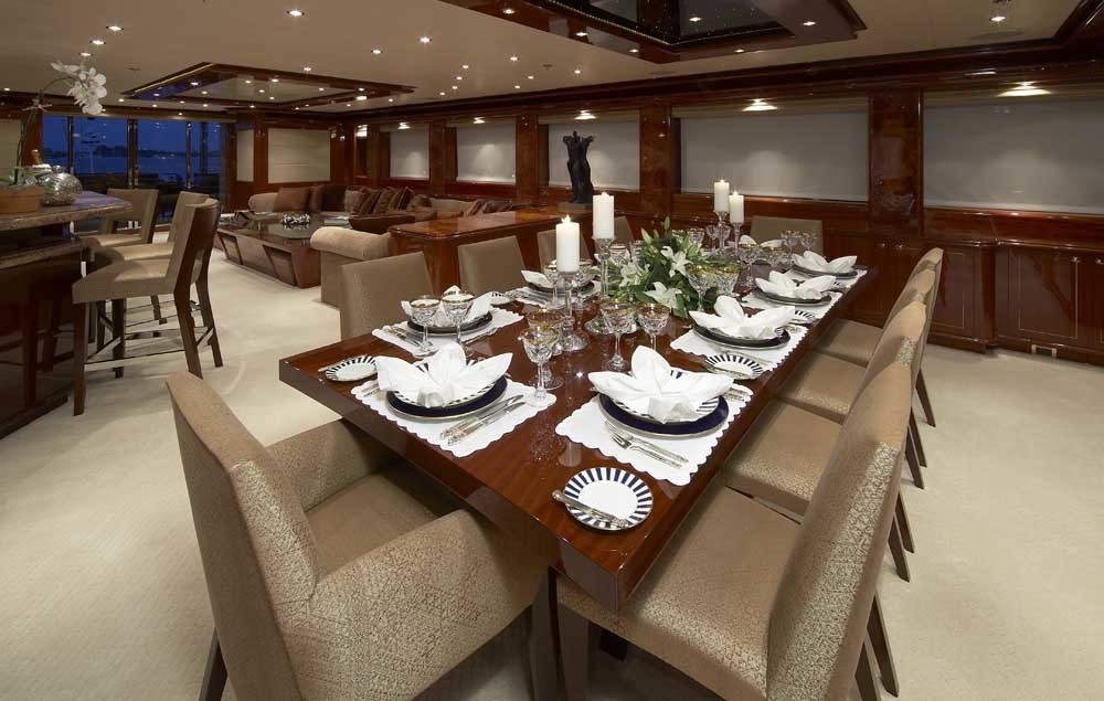 Eating/dining Saloon On Yacht LADY LEILA
