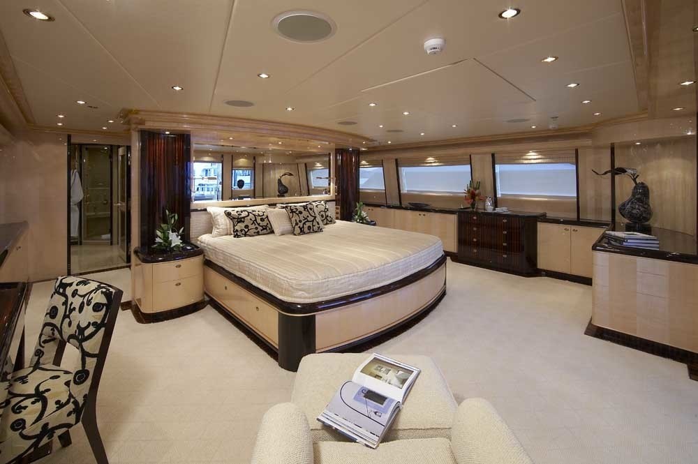 Top Deck Main Master Cabin On Board Yacht LADY LEILA