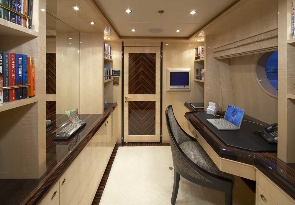 Top Deck Main Master Study On Yacht LADY LEILA