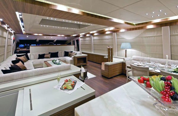 Saloon Aboard Yacht O'PATI