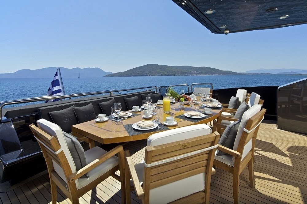 External Eating/dining On Yacht O'PATI