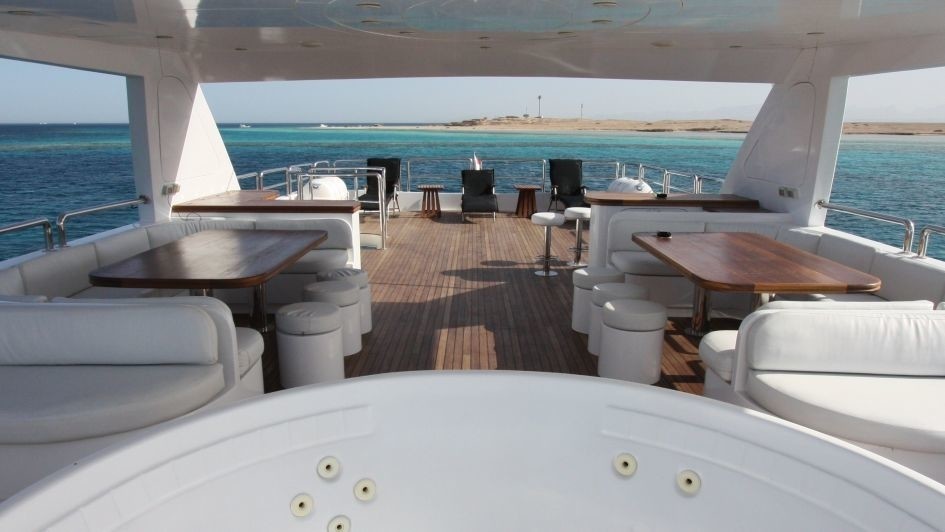 Deck Sitting On Board Yacht SEVEN SPICES
