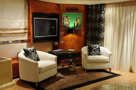 Sitting: Yacht AMZ's Saloon Pictured