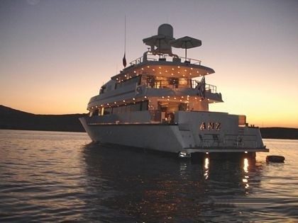 Sunset Dusk On Board Yacht AMZ