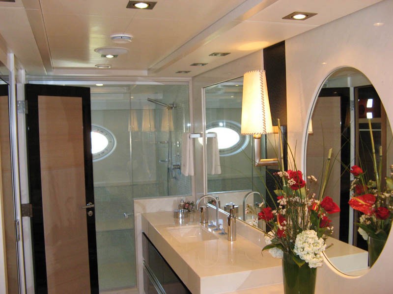 Main Master Bath On Board Yacht DRAGON