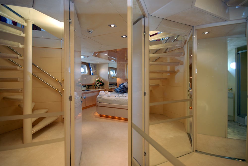 Stairway Aboard Yacht LADYSHIP
