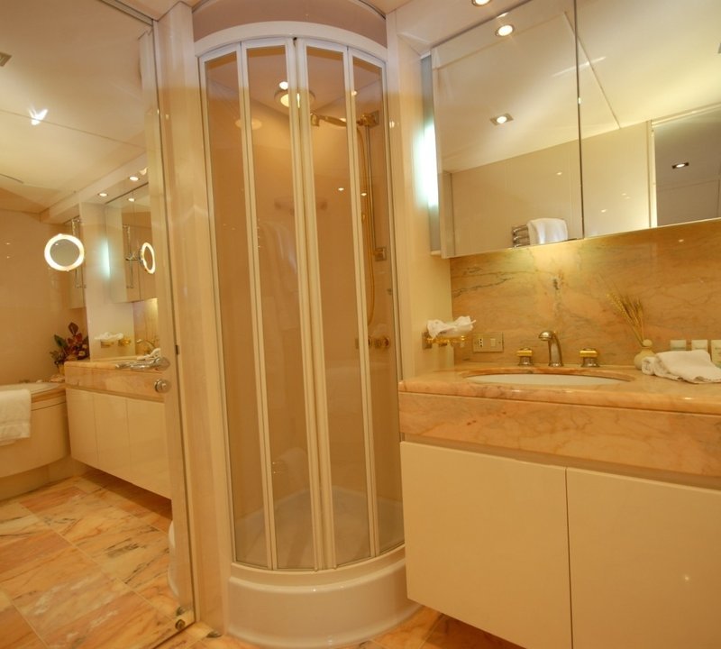 Main Master Bath On Yacht LADYSHIP