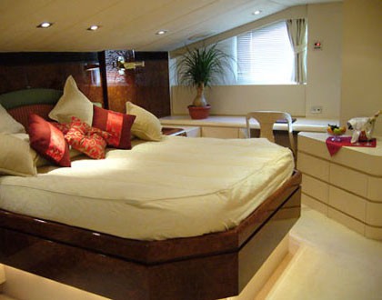 Main Master Cabin On Yacht LADYSHIP