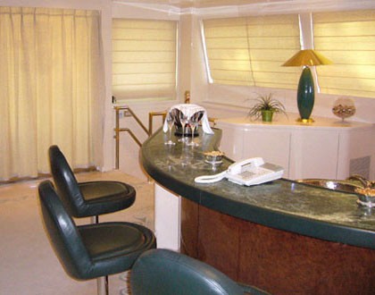 Drinks Bar Zone: Yacht LADYSHIP's Premier Saloon Photograph