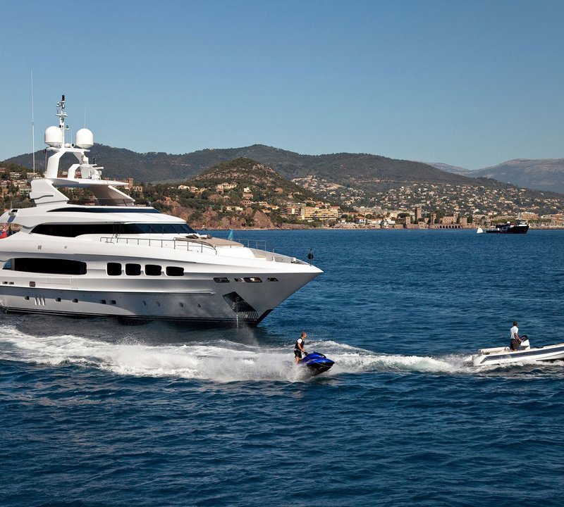 Jetski Skiing On Yacht MANIFIQ