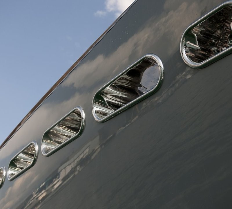 Profile Close Up On Board Yacht OCEAN EMERALD
