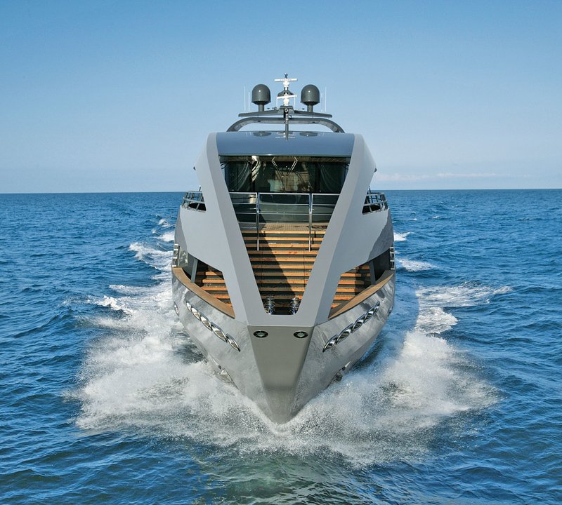 Ship's Bow On Board Yacht OCEAN SAPPHIRE