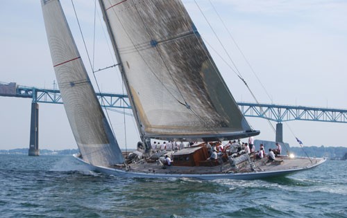 Upon Regatta On Yacht RANGER