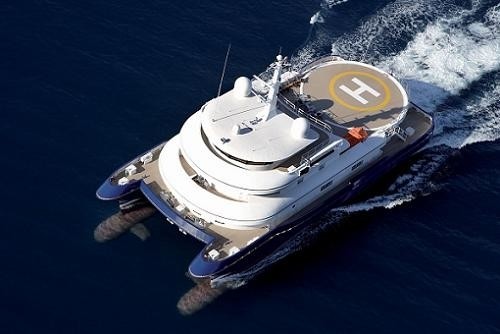 From Above Aboard Yacht SILVER CLOUD