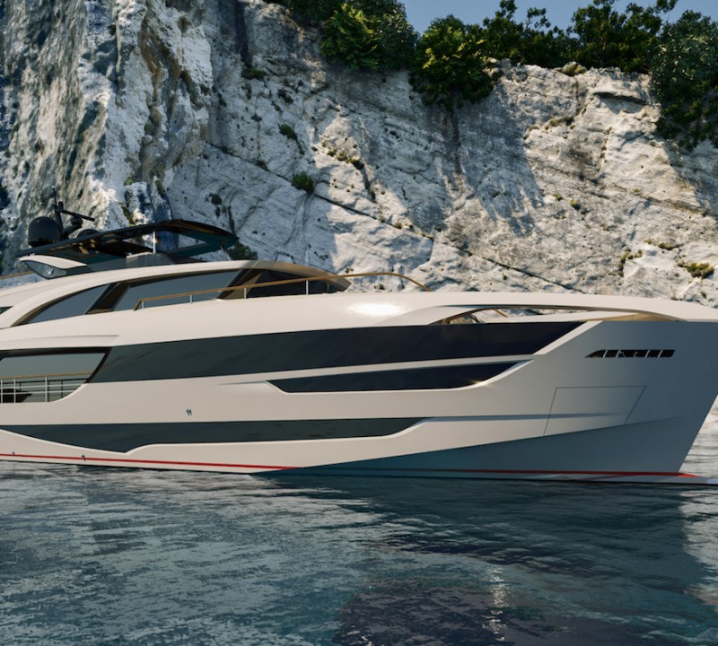 42M TRI-DECK ILUMEN - EXTERIOR Rendering