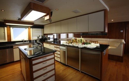 Ship's Galley On Yacht DAYDREAM