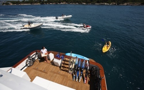 Ship's Tenders On Board Yacht DAYDREAM