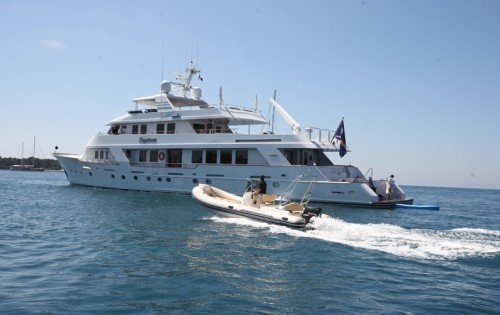 Cruising Including Ship's Tender Aboard Yacht DAYDREAM