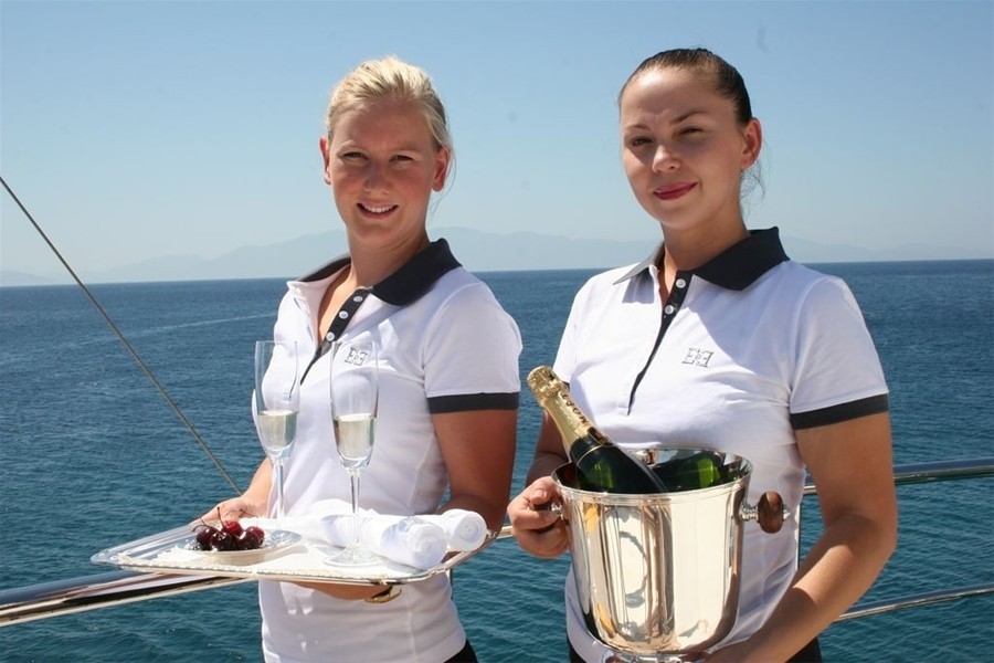 Champaign Glass On Board Yacht E &AMP;AMP; E