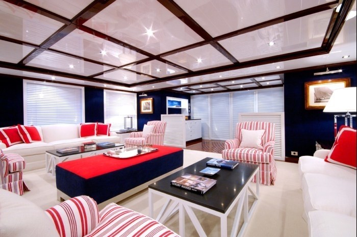 Saloon Aboard Yacht OXYGEN