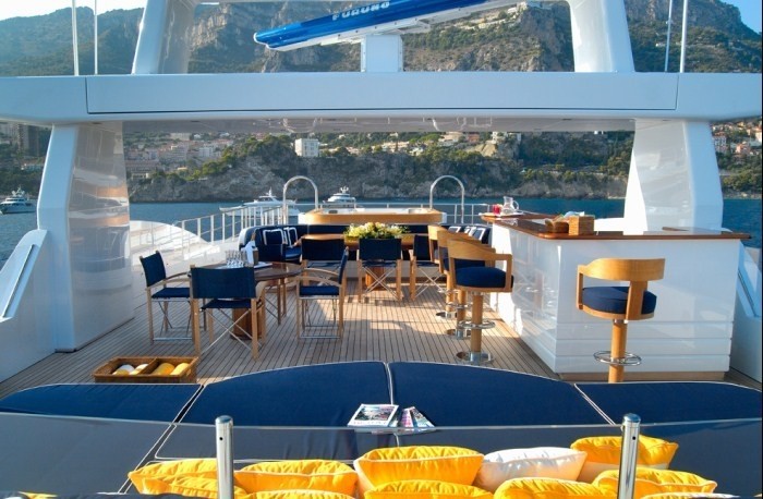 External Drinks Bar On Yacht OXYGEN