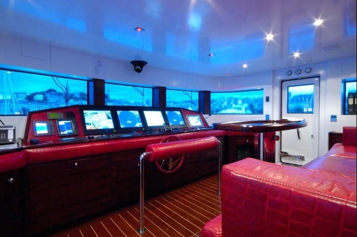 Bridgedeck On Board Yacht OXYGEN