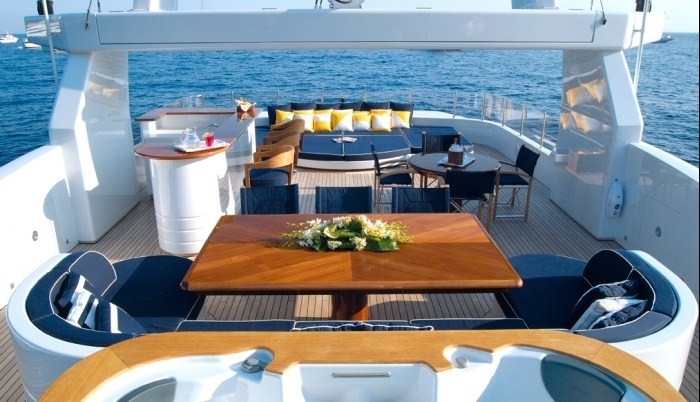 External Eating/dining On Yacht OXYGEN