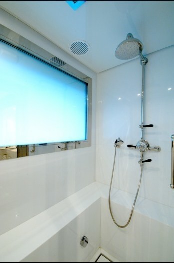 Showering Area On Board Yacht OXYGEN