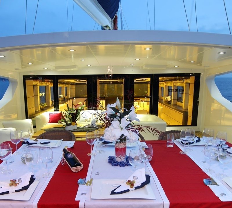 External Eating/dining On Board Yacht PERLA DEL MARE