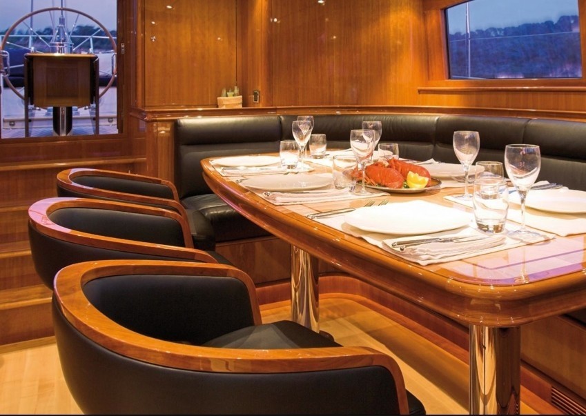 Pilot House Furniture On Board Yacht THIS IS US
