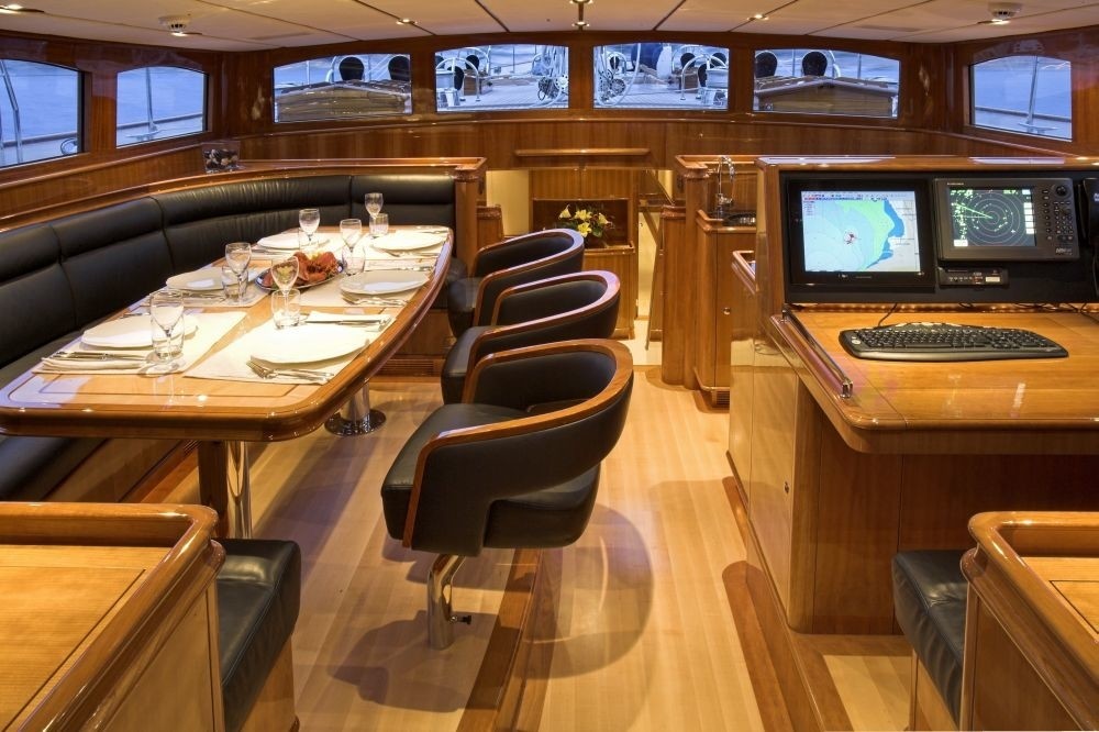 Pilot House Facing Fore On Yacht THIS IS US