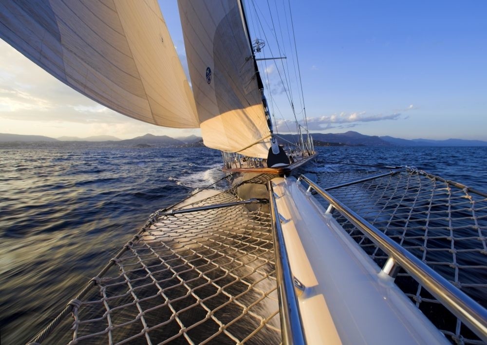 Ship's Bow Sprit On Board Yacht THIS IS US