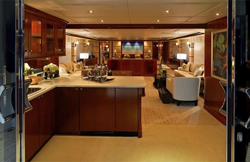 Premier Saloon Drinks Bar Aboard Yacht WAKU