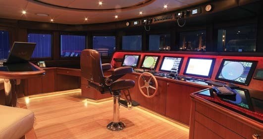 Wheel House On Yacht WAKU