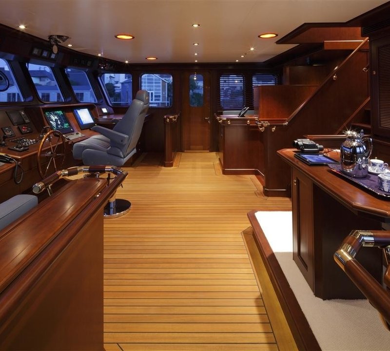 Pilot House On Yacht AXANTHA II