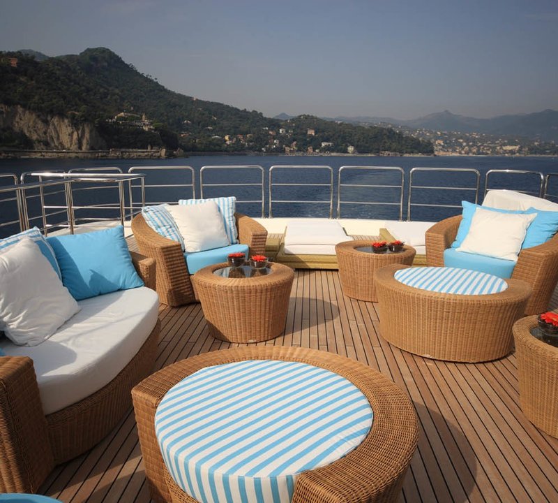 Sun Deck Sitting On Yacht HANA